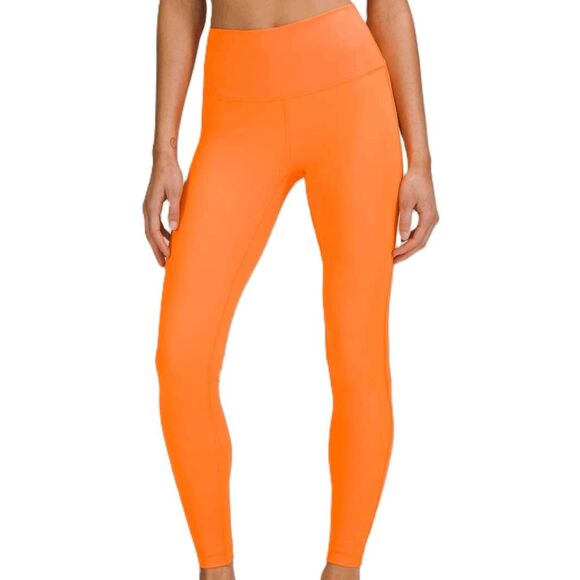 Lululemon Wunder Under High-Rise Tight 28" Leggings Orange Soda Size 2 - Picture 1 of 9